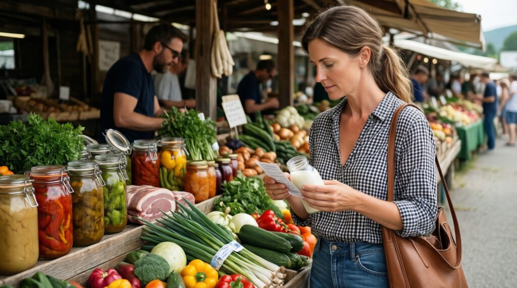 Локальные фермерские продукты Пензы - иллюстрация